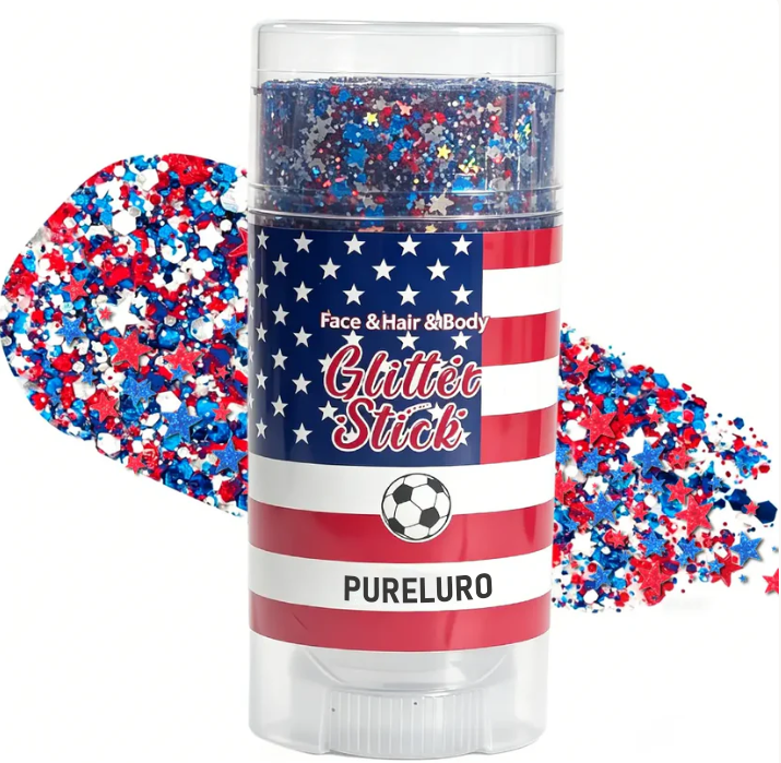 4th of July Glitter Stick – Red, White & Blue Body & Hair Sparkle